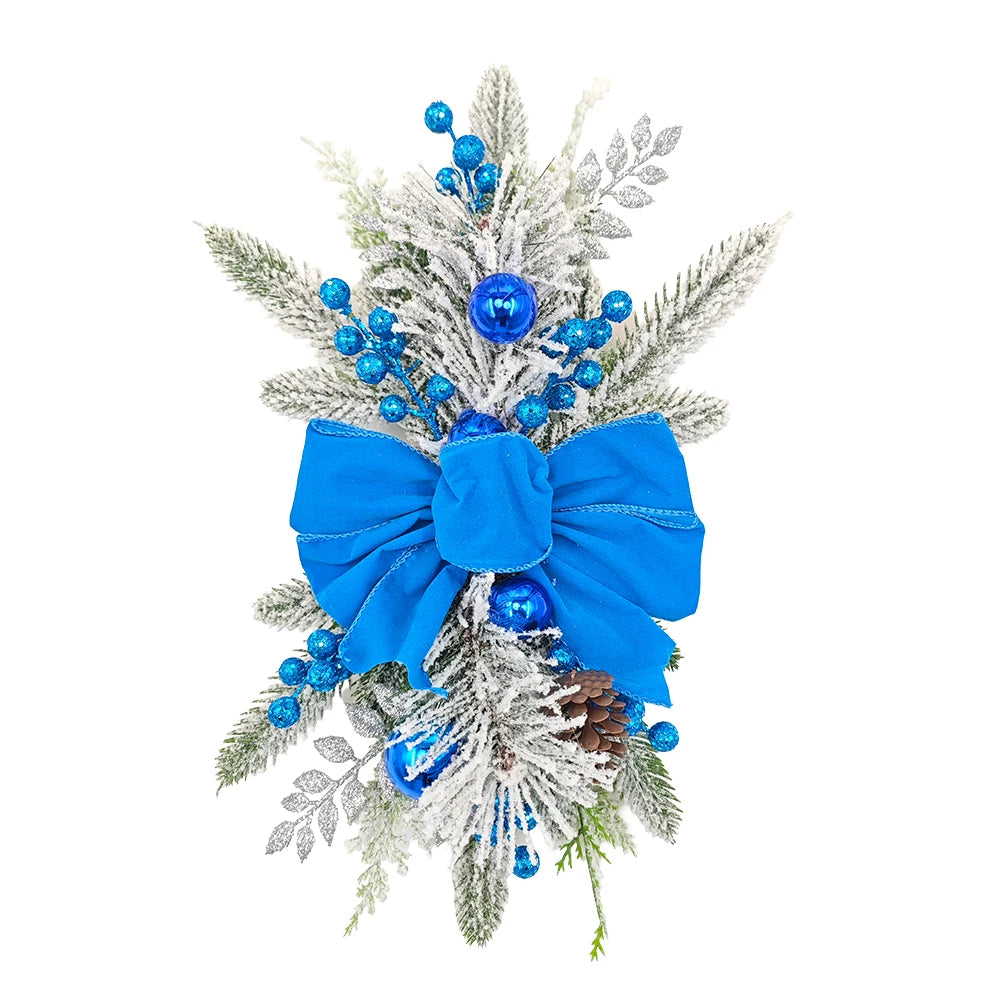 Christmas Staircase Decoration Wreath DIY Indoor Outdoor Garland Decoration With LED Decoration Prop Evening Party Dress Up Prop