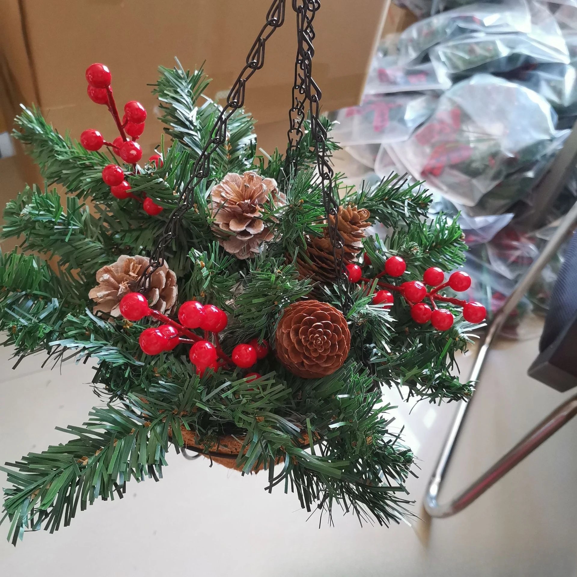 Christmas Wreath  Festival Decoration  Wreath Artificial  Wreath  Decoration Porte D’entree Home Decor