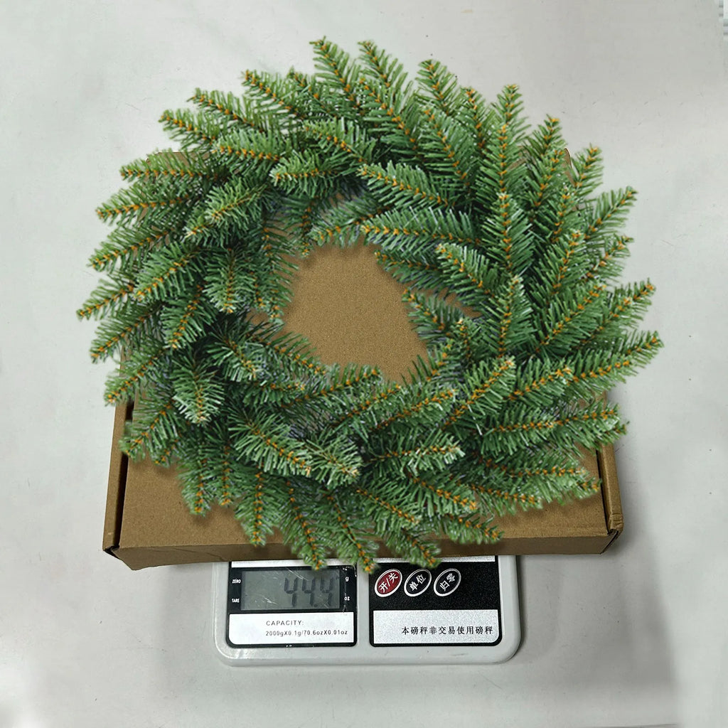 Christmas Wreath With Light Front Door Wreath Wall Decoration Christmas Layout Props Artificial Wreath With Red Berry Garland