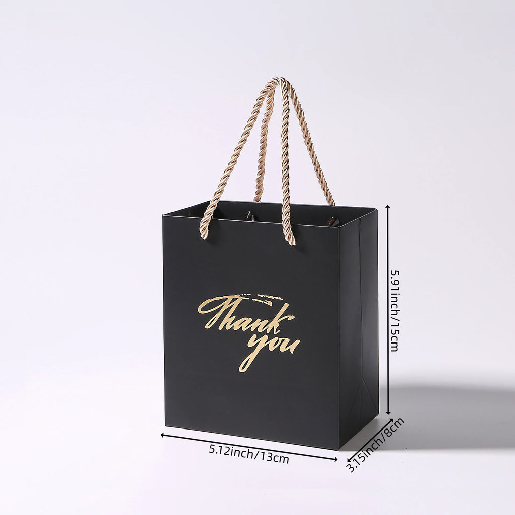 20/40/50Pack Small Thank You Gift Bags With Handles Mini Gift Paper Bags Bulk Party Favor Bag for Wedding Birthday Baby Shower