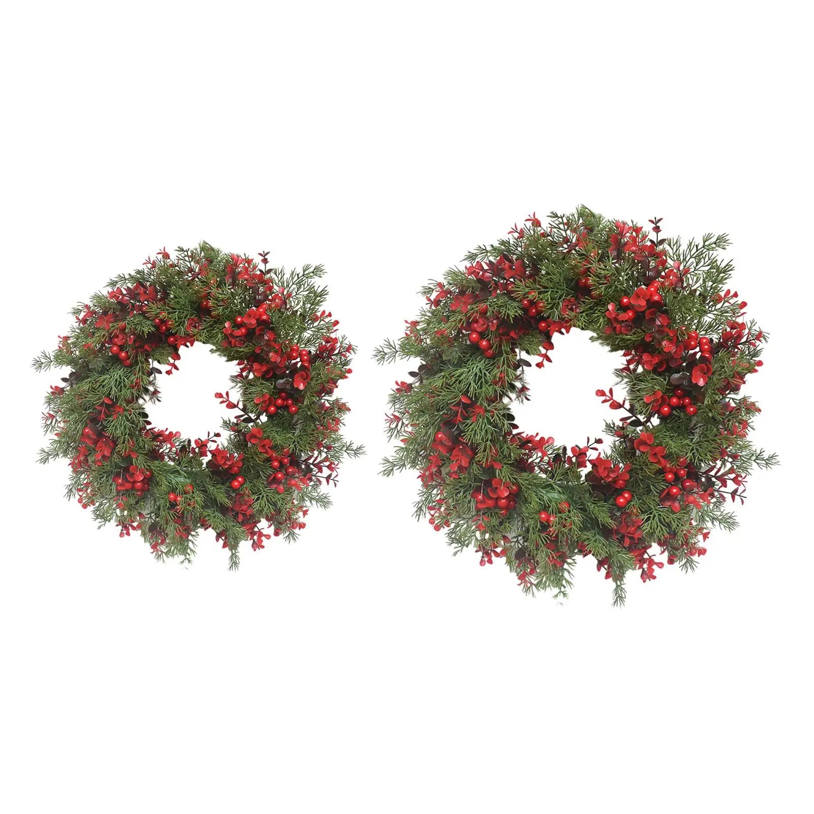 Christmas Wreath, Xmas Wreath, Housewarming, Red Berries, Farmhouse Holiday