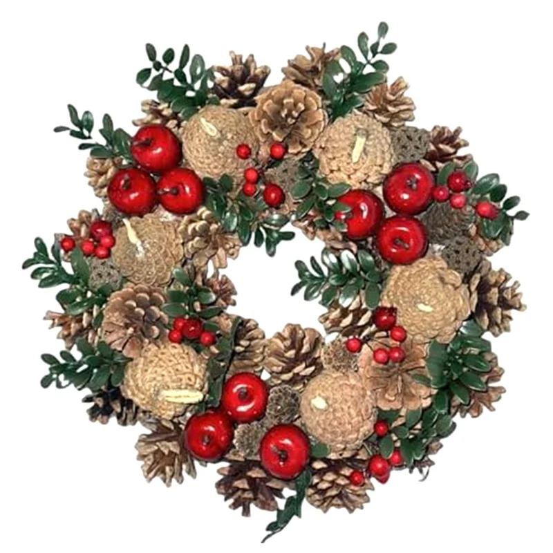 A19F-Christmas Wreath Decor Home Wreath Deco For Wedding Party Living Room Dining Table Closet, Holiday Displays