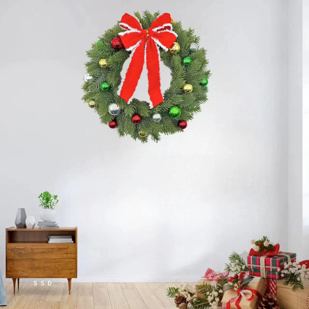 Christmas Wreath Christmas Decoration Door Hanging Decoration Pendant Christmas Window Prop Ornament