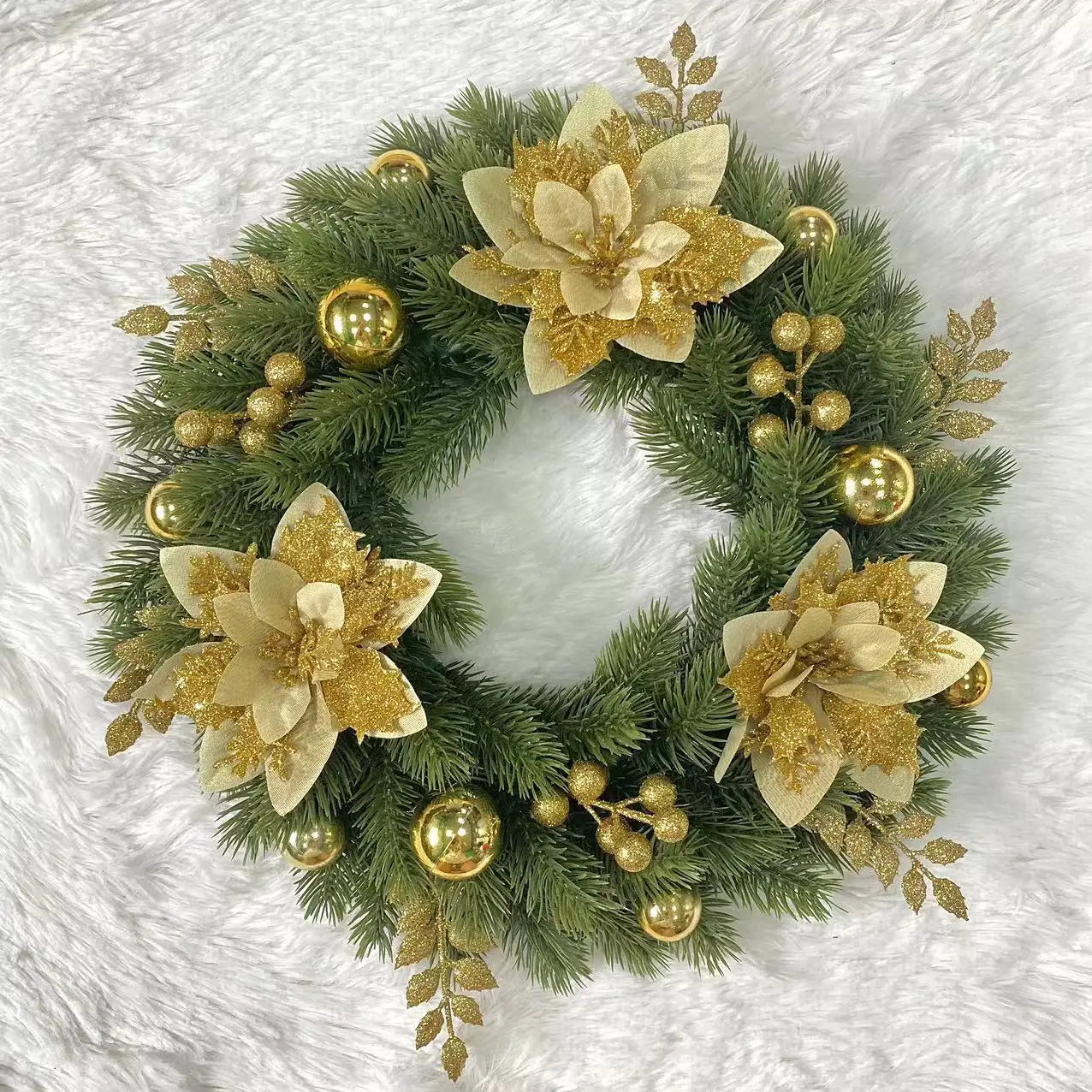 Christmas Wreath Christmas Decoration Door Hanging Decoration Pendant Christmas Window Prop Ornament