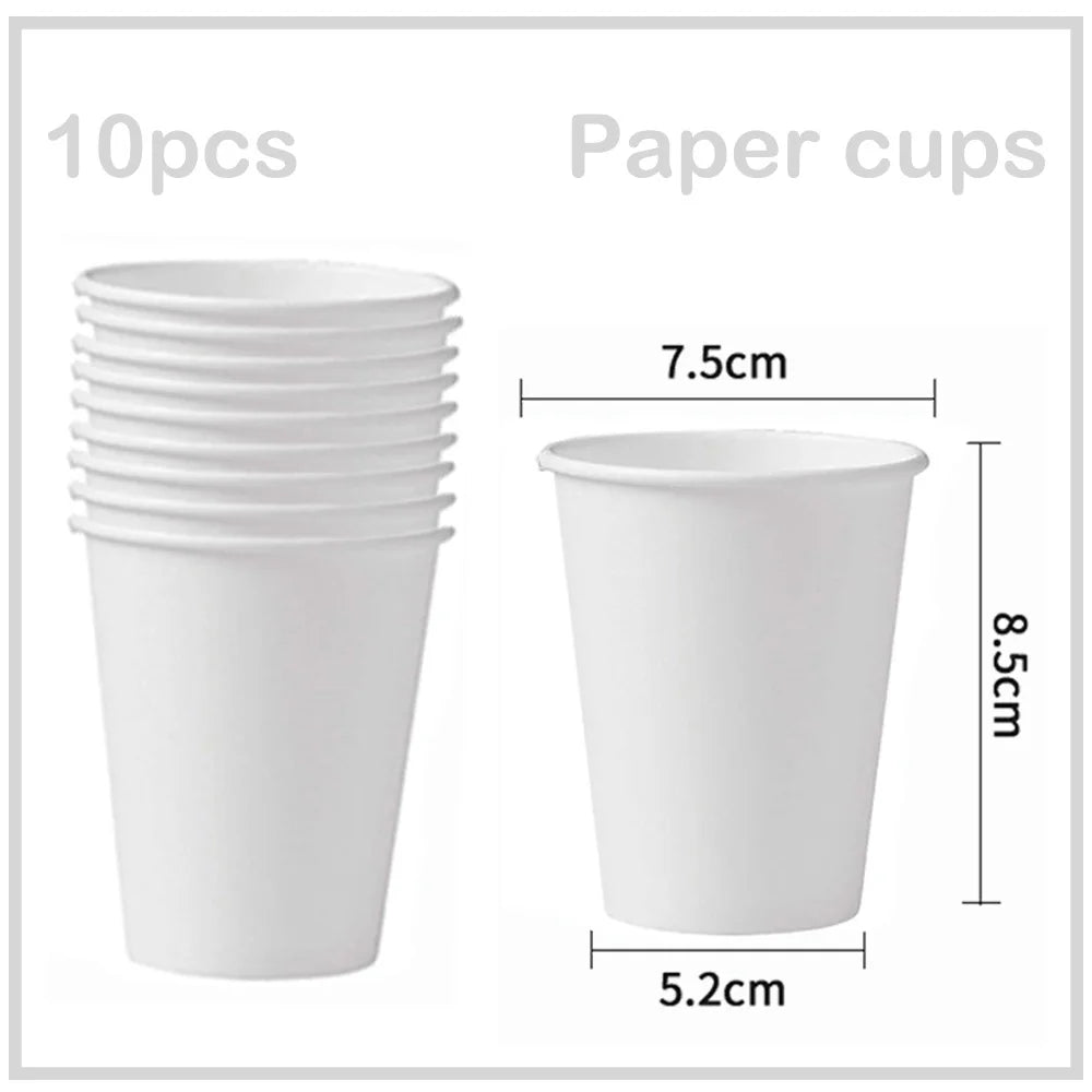 Solid Color Themed Disposable Tableware Paper Cups Birthday Parties  Wedding Parties Holiday Parties Colorful Decor Most Popular