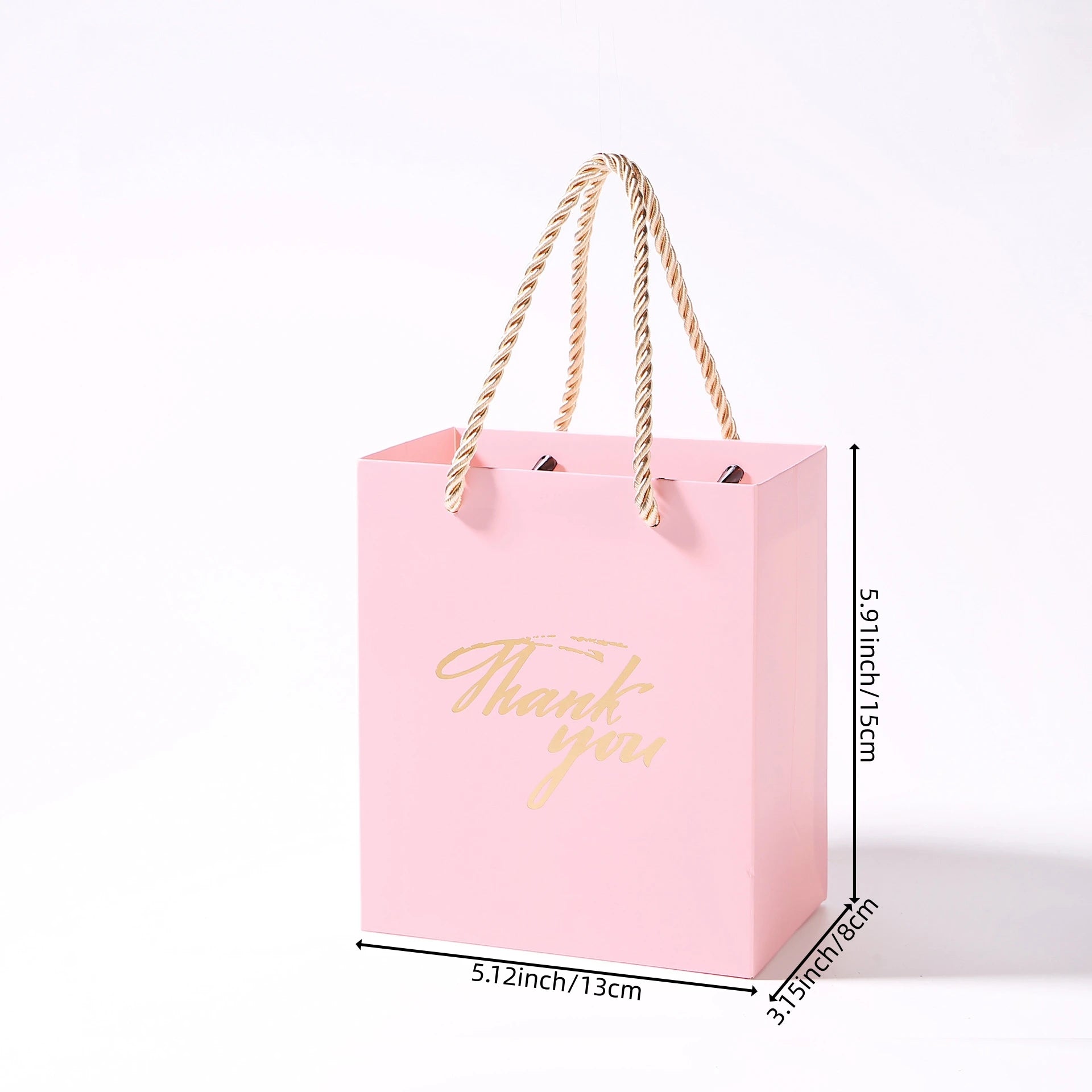 20/40/50Pack Small Thank You Gift Bags With Handles Mini Gift Paper Bags Bulk Party Favor Bag for Wedding Birthday Baby Shower