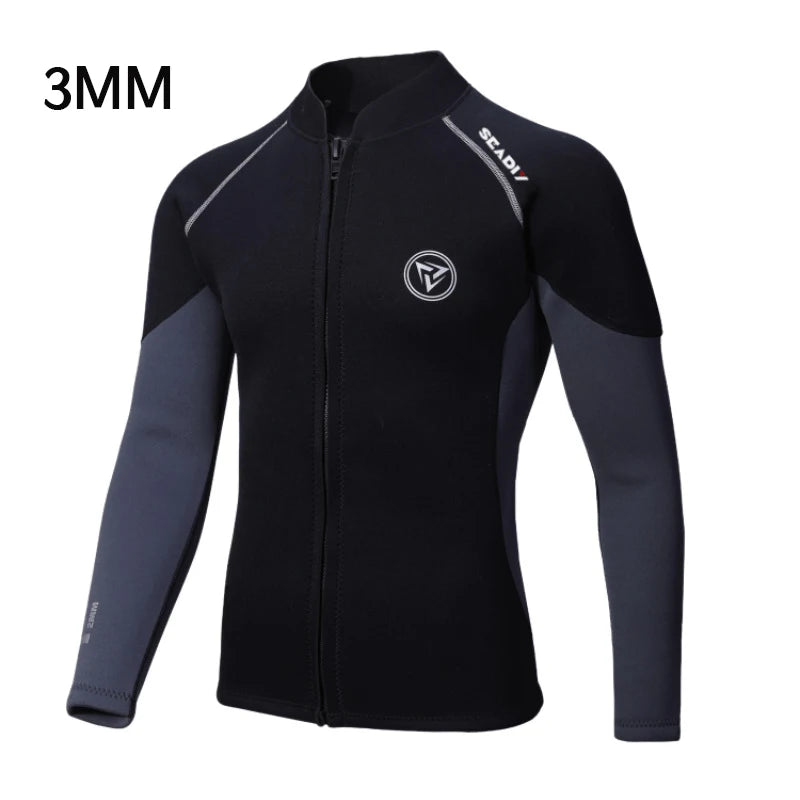 New 3mm/2MM Neoprene Men Women Wetsuit Scuba Zipper Jacket Pants Spearfishing Swimwear Kayak Surfing Swimsuit Diving Suit